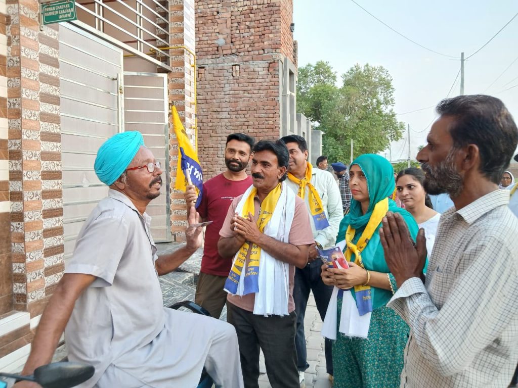 ਵਾਰਡ ਨੰਬਰ 27 ‘ਆਪ’ ਉਮੀਦਵਾਰ ਨਰਿੰਦਰ ਰਾਣੀ ਦੇ ਹੱਕ ’ਚ ਚੋਣ ਮੁਹਿੰਮ ਭਖਾਈ