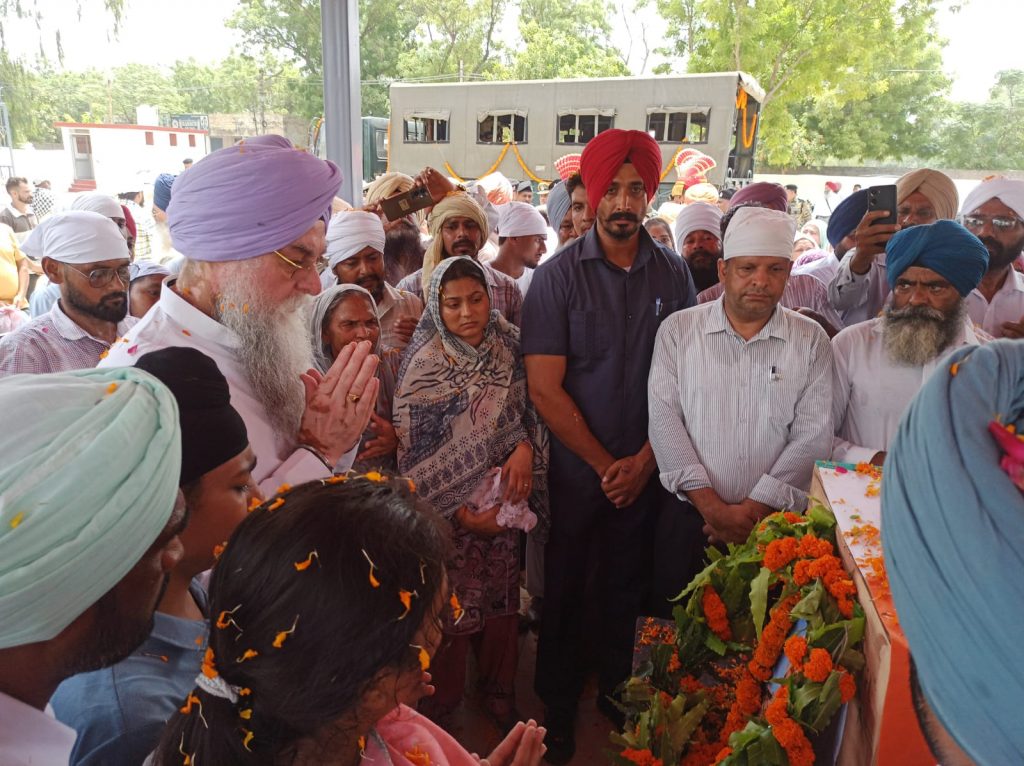 ਬੀ.ਐਸ.ਐਫ. ਦੇ ਸਬ ਇੰਸਪੈਕਟਰ ਬਲਬੀਰ ਸਿੰਘ ਪੱਛਮੀ ਬੰਗਾਲ ਵਿਖੇ ਹੋਏ ਸ਼ਹੀਦ