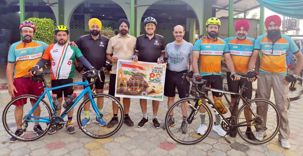 ਕੋਟਕਪੂਰਾ ਸਾਈਕਲ ਰਾਈਡਰ (ਰਜਿ:) ਟੀਮ ਨੇ ਮਨਾਇਆ 80ਵਾਂ ਅਜ਼ਾਦੀ ਦਿਹਾੜਾ