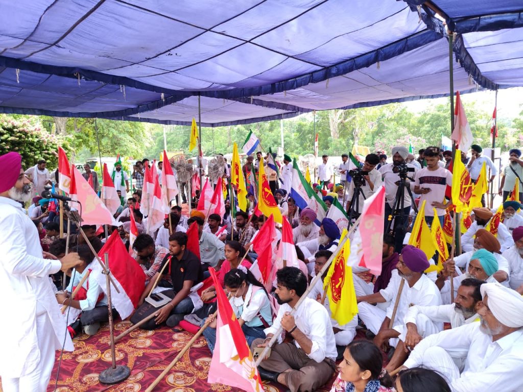 ਬਾਬਾ ਫਰੀਦ ਹੈਲਥ ਸਾਇੰਸ ਯੂਨੀਵਰਸਿਟੀ ਗੇਟ ਮੂਹਰੇ ਵੱਡਾ ਇਕੱਠ